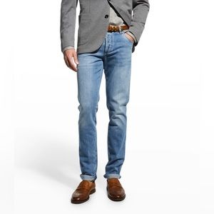 BRUNELLO CUCINELLI Men's 5-Pocket Denim Jeans , Light Wash